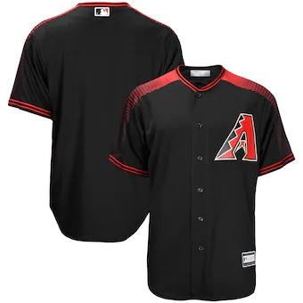 mens black arizona diamondbacks big and tall replica team j